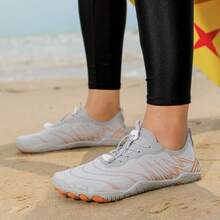 Giày đi biển nhẹ, nhanh khô, năm ngón, đi chân trần, thích hợp cho đi bộ đường dài, leo núi, lướt sóng, chèo bè, câu cá dành cho cả nam và nữ - Xám - Xem 5