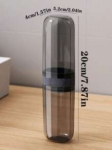 1个二合一便携式牙刷盒，带漱口杯，防尘浴室收纳盒 - 分体式设计，适合家庭旅行/居家/返校，是冬季旅行和情人节的理想礼物，也是家庭、学生、旅行者和节日购物者的完美之选。 - 彩色 - 查看 2