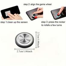 Universal Mobile Game Controller - Compatible With IPhone/IPad/Android Smartphones And Tablets - For Smartphones, Suction Cup Joysticks For Handles - Great For Smartphone Games