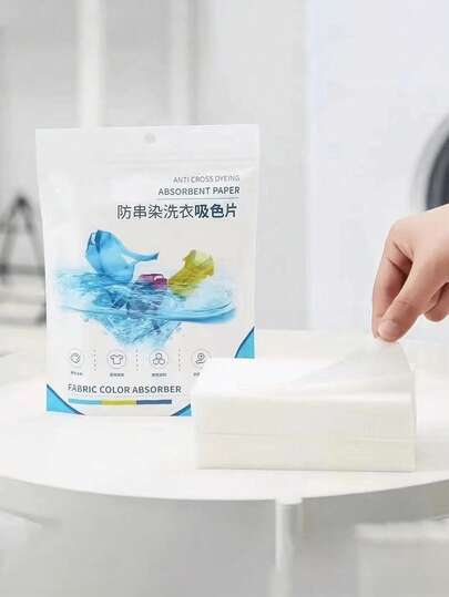 100pcs/50pcs/30pcs Dye Preventer Laundry Sheets, Prevent Color Transfer, Allow Mixed Washing, Achieve Vibrant Colors, Suitable For Various Clothing, Bed Sheets, Duvet Covers, Socks, Keep Original Color, Perfect For Home And Laundry Room