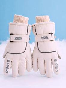 1 Pair Kids Winter Gloves, Waterproof, Windproof, Warm, Suitable For Snow Play, Skiing, Cycling, Outdoor Activities For 8-12 Years Old Boys And Girls - FIVE STRIP SPORTS GLOVES - View 7