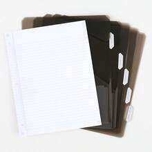 Five Star Flex Hybrid NoteBinder, carpeta de 1 pulgada con pestañas, cuaderno y carpeta de 3 anillos todo en uno, negro (29328AA2) - Verde - Ver 4
