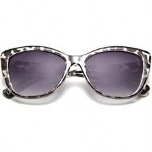 Gafas de sol polarizadas, estilo clásico lentes de sol ojo de gato para mujer - Leopardo gris claro - Ver 7