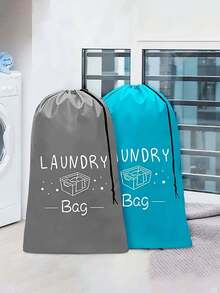 Laundry Bag Washable Drawstring Laundry Bags Dirty Clothes Organizer Fabric Laundry Basket Travel Laundry Bag Large Enough Portable Dirty Clothes Hamper For Bedroom Bathroom And Laundry Room Storage Simple Design Large Capacity For Storing Blankets Blankets Laundry Easy Fit A Laundry Hamper Or Basket Machine Washable Suitable For Daily And Travel Camping Home Business Back To School Use Travel Essentials Camping Essentials - Multicolor - View 1