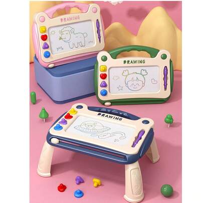 儿童艺术绘画玩具、体育教育玩具、儿童涂鸦画板、男孩和女孩的学习和教育玩具、磁性印章、儿童书写/绘画板用品、生日/万圣节/圣诞节礼物（本产品有多种图案，随机发送，一些配件颜色随机分布，手工测量可能存在轻微测量误差）、画板、磁性板、玩具、返校
