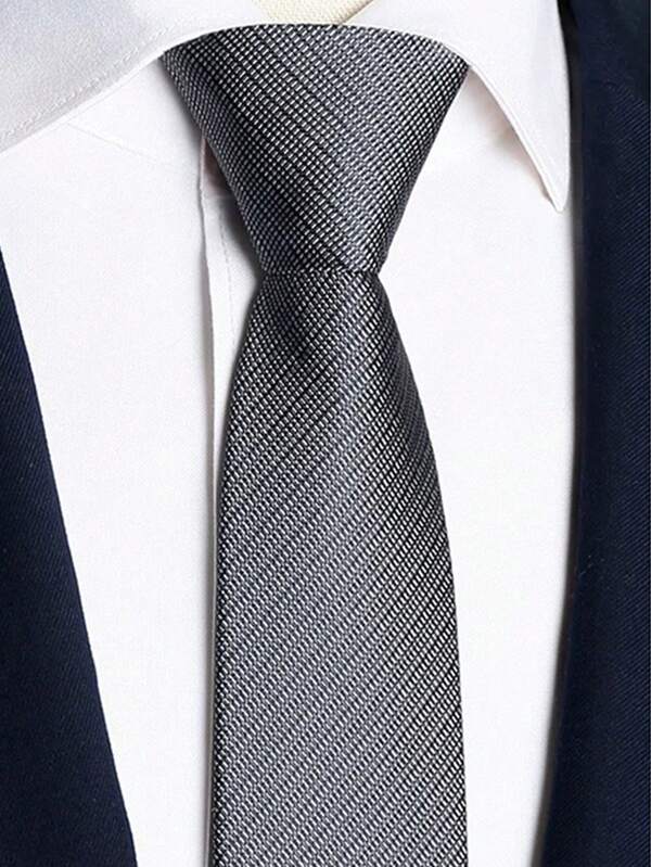 1 pezzo Cravatta con chiusura lampo, adatta per uso casual, personalizzato, business e come abito da host per uomo