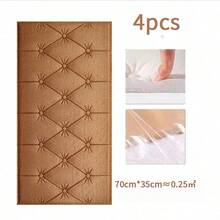 4/6 件 3D 软泡沫墙砖 - 即撕即贴自粘墙纸面板防水防潮墙面装饰非常适合榻榻米床头板、电视装饰墙、卧室、客厅、幼儿园可移除装修贴纸 - 墙板/壁纸/墙贴/春季装饰墙纸墙贴房间装饰 - 彩色 - 查看 17