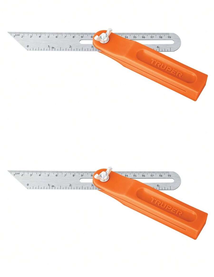 TRUPER Stainless Steel False Square 19cm / 6" With ABS Handle - Orange - View 1