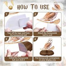 9pcs Wizard Theme Party Decorations, Magical Honeycomb Center Pieces, Wizard Theme Party Table Decor, Perfect For Wizard Theme Party, Birthday, Halloween Home Decor, Halloween Room Decor - Multicolor - View 4