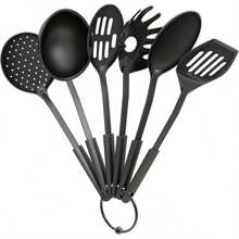 6Pcs Kitchen Utensil Set - Plastic Cooking Tools - Includes Essential Spatulas, Spoons And Small Tools For Every Home Cook - Multicolor - View 1