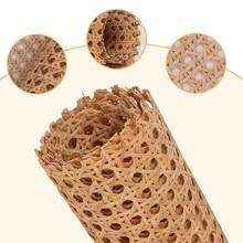 Rollos de ratán de 50x100cm para proyectos de bricolaje y reparación de muebles, tela de ratán adecuada para sillas, armarios, techos y camas, para decoración del hogar - Color imitación madera - Ver 3