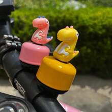 جرس دراجة بشكل ديناصور، صوت عالي 120 ديسيبل، جرس معدني متين - تأثير صوت الزئير للدراجات الجبلية والطرق، إكسسوار دراجة خارجي ممتع - متعدد الألوان - مشاهدة 10