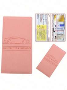 Premium Faux Leather Car DocumentHolder -Stylish Organizer For Men &Women -Securely Stores Insurance,Registration & Manuals - Glove Box Ready Compact For Women Storage Organizer Travel Essentials Back To School Dormitory Storage Fall Decor