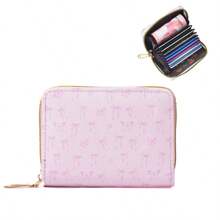 Carteira Pequena com Capacidade Reduzida para Estudantes, Impressão Fofa de Flor, Borboleta e Cereja, Diversos Slots para Cartões, Carteira Ultrafina Dia dos Namorados, Porta-Cartões de Visita, Porta-Cartões de Crédito, Carteira Feminina, Mini Carteira, Bolsa, Porta-Cartões