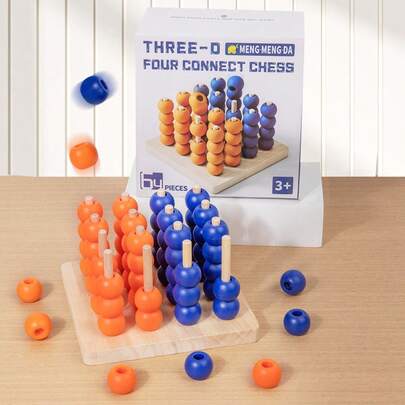 New Product Launched: Four Son Chess 3D Board Game, Children's Chess Intelligence Game, Puzzle Parent Child Love, Logic Thinking Puzzle Toy, Children's Early Education Puzzle Parent Child Interaction, Four Son Chess Table Game, Chess Toy