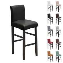 1/4/6pcs Bar Stool Covers, Waterproof Seat Cushion Covers, PU Leather Chair Seat Covers, Removable & Washable Dining Chair Protectors, Back Cover Bar Stool Covers, Stretch Waterproof PU Bar Stool Anti-Slip Covers Removable, Elastic High Chair Covers - Multicolor - View 3