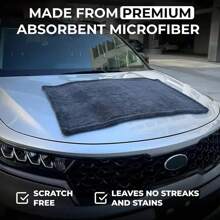 Ultra Fine Fiber Car Cleaning Towel - Absorbent, Professional Glass And Vehicle Detail Cloth, Suitable For Home And Car Maintenance, Car Detail Products | Absorbent Towel | Durable Cleaning Cloth, Car Cleaning Accessories - Very Suitable For Cleaning