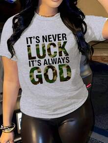 [Comfortable T-Shirt] Comfortable Plus Size Camouflage Print Ladies T-Shirt | Classic Popular Summer Top For Women, Outdoor Sports Casual Short Sleeve Summer Shirt, Breathable, Ideal For Home Travel Beach, Perfect Gift