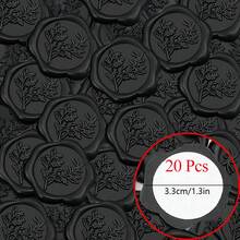 20/25 Pcs Tree Branch Wax Seal Stickers - Wedding Envelope Seal Stickers, 25 Pcs Self- Adhesive Wax Seals, Perfect For Invitation Cards, Christmas Cards, Gift Wrapping, Party Menu Decor - one-size - View 19