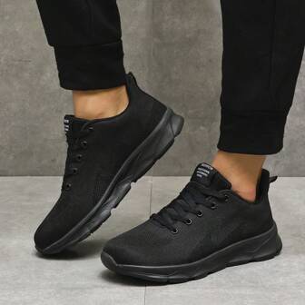 Plus Size Men's Casual Sports Shoes, Breathable Mesh Fabric, Durable Road Running Shoes, Wholesale Special Price