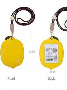 1 件创意卡夹，照片证件保护套，带双环挂绳带