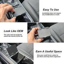 Organizador de monedas para consola central, compatible con 2016-2020, 2021, 2022 y 2023, accesorios para  Tacoma, soporte para monedas de plástico ABS, caja de almacenamiento - por defecto - Ver 4