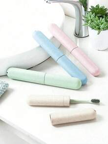 Toothbrush Case Mixing Portable Tooth Brush Cover Holder Toothbrush Hygiene Care Outdoor Supplies Random Color For Travel Toothbrush Case Travel Hiking Camping Covers Protector Suitable For Outdoor Travel And Household Bathroom Travel Essentials Travel Accessories Travel Must Haves Beach Vacation Summer Holiday School Accessories Back To School Stuff Back To School Supplies - Multicolor - View 6