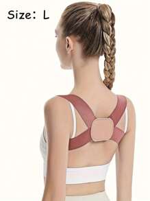 Corrector de postura ajustable para mujeres y hombres, soporte de postura invisible para adultos, cinta de soporte para la espalda y los hombros para mejorar la postura, soporte para la espalda y el pecho, cinta moldeadora del Body, unicolor de poliéster, accesorios de sujetador, sin batería requerida