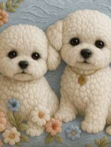 Decorative Oxford Cushion Cover Embroidered Rustic Boho Living Room Bedroom 45x45 Animals Living Room Bedroom Style - POODEL - Xem 2