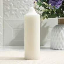 1/5pcs White Tapered Cylinder Aromatherapy Candle, Smoke-Free & Dripless, Suitable For Home Decoration, Home Ornament/Wedding Candle/Dinner Party/Church Candle/Emergency Ceremony/SPA, Festival Candle (White, Multiple Sizes)