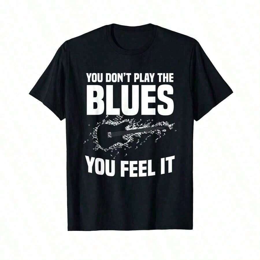 Jazz Music Genre Musician Performer Composer Trumpet Player T-Shirt< SO Gifts For Grandparentssummer Outfits Summer Tops Country Concert Outfit Vacation Outfits  Tops-(Yoo)Future Fashion Letter-Graphic Printed T-Shirts-Breathable Casual Cotton Short Sleeve Shirts-365T_Minimalist Vintage Black White Geometric Print Tee|Unisex Everyday Essential - Black - View 1