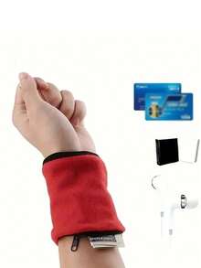 Wrist Wallet With Zipper Portable Breathable Perspiration Sports Wrist Bag Outdoor Running Cycling Arm Bag Handbag Clutch Bag Wristlet Bag Organizer Storage Wallet Outdoor Running Arm Bag For Storing Coins Keys And More Suitable For Daily And Travel Camping Home Business Back To School Use Travel Essentials Camping Essentials Beach Essentials Beach Accessories Travel Must Haves Holiday Essentials For Summer For Vacation - Multicolor - View 5