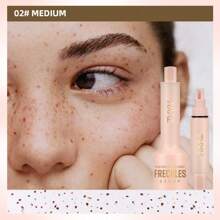 Caneta de Sardas Realista, Cor Natural, À Prova d'Água, Fácil de Aplicar, Caneta de Maquiagem de Sardas para Rosto, Maquiagem de Sardas e Pintas