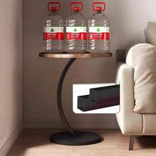 Decorative Side Table, Round Corner, Support Sofa Bed, Multipurpose - Blanco - Ver 4