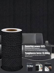 1 Roll 1m/3m/5m Retro Black Striped Geometric Pattern Minimalist Style Wallpaper, Suitable For Home Renovation, Room Decor, Cabinet Refurbishing, Bathroom Decor, Waterproof, Stain-Resistant, Vinyl Coated, Non-Transparent, Covers Stains, Flexible, Tear-Resistant, Easy To Clean, Self-Adhesive Wall Paper Wall Stickers Wall Decor Wallpaper Peel And Stick