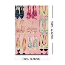 1pc Unframed Luxury Club Women Heels Shoes Fashion Poster Wall Art Canvas Print Minimalist Preppy Art Girly Room Chic Decor Funky Painting For Dorm,Living Room,Bedroom,Modern Home Decoration - Multicolor - View 11