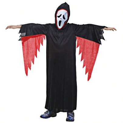 Children's Horror Ghost Costume COS Suit Dark Halloween Costume Set