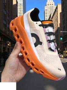 Tenis running clou narnaja balnco low en caja - Naranja - Ver 4