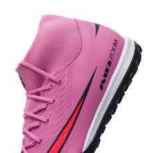 Nike Men's Soccer Shoes ZM SUPERFLY 10 ACADEMY TF, Daily Sports Training Casual Sneakers FQ8331-600 - Mysterious Flamingo Red/Black/Bright Orange Red - View 9