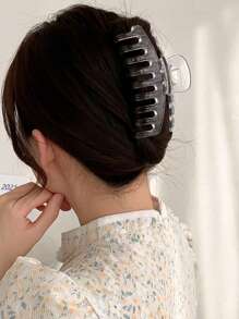 5pcs Transparent Plastic Comb Clips Hair Accessories Women Claw Clip