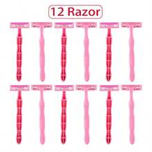 2 / 6 / 12 件/女士安全剃须刀女士身体比基尼脱毛双层刀片手动剃须刀 - 彩色 - 查看 15