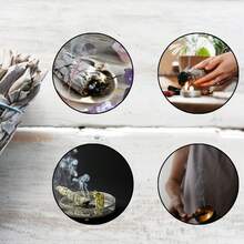 1 PC White Sage Bundles-Palo & 1 PC Holy Wood Santo Sticks Authentic,Peruvian Holy Wood Logs,Palo Santo Stick,Dried White Sage,For Smudging, Healing, Purifying, Meditating & Incense,Home Air Purification