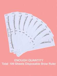 50 Packs Eyebrow Ruler, Disposable Brow Ruler Microblading Adhesive Eyebrow Sticker Stencil Guide Measuring Tool,Makeup,Cheap,Room Decor,Vanity,Travel,Bedroom,Makeup Accessories,Cheap,Stocking Stuffers,Makeup,Makeup Tools,Cheap Stuff,Gifts,Gifts For Women,Christmas Gifts