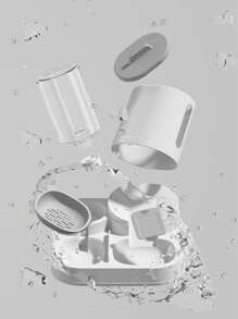 1pc 2-In-1 Automatic Pet Feeder And Water Dispenser, Universal Pet Bowls For Cats And Dogs