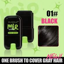 一把梳子，包括一把齿梳和一把彩色梳子，就能自然遮盖白发。一把齿梳就能让头发变黑。这把齿梳还能为她、她的女朋友和朋友们增添色彩。