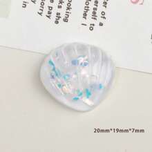 15 个贝壳形图钉，软木板贝壳装饰图钉，适用于学校、办公室、公告板、地图、照片墙、备忘板、学校用品、返校