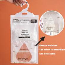 10PCS Suspended Moisture Absorbing Bag, Moisture Absorbing And Mold Proof Dehumidification Bag, 10PCS/35.27 Oz Desiccant, Mold Proof Suitable For Cabinets And Wardrobes - Reusable Dehumidification Bag Suitable For Dormitory Dehumidification, Daily Necessities - White - View 7