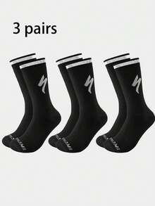 1 Đôi/2 Đôi/3 Đôi Tất nén đạp xe Lightning cho nam mọi mùa, thích hợp cho đạp xe leo núi, đạp xe đường trường và tất cả các môn thể thao ngoài trời, tất mùa thu - Nhiều màu - Xem 14
