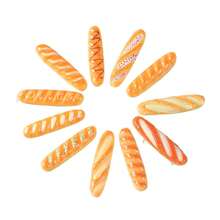 5 件逼真的面包和蛋糕复制模型玩具、装饰道具、面包店的随机款式 - 彩色 - 查看 3