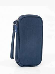 1 حقيبة تخزين صلبة أحادية اللون من EVA للسماعات والكابلات البيانات والشاحن وبنك الطاقة، صندوق مستطيل، ضروريات السفر للرجال والنساء، حقيبة منظم لإكسسوارات إلكترونية لتنظيم كابل USB والسماعات والأقلام وبنك الطاقة وعناصر طقم السفر الوظيفي الأخرى، صندوق شاحن. هدية للمرأة، هدية للرجل.